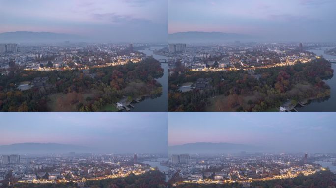 金华 古子城 城市 古城 夜景