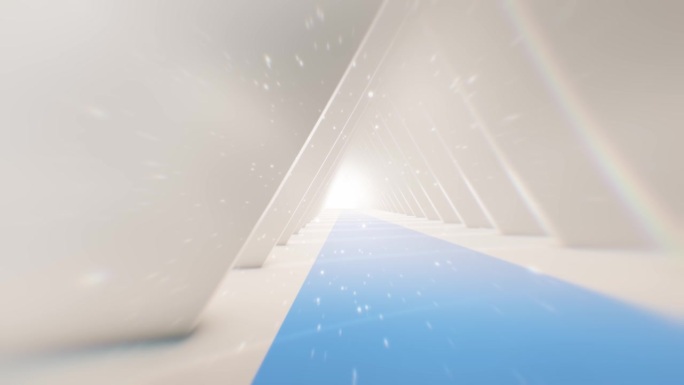 未来隧道(可循环)。照明走廊的概念，室内设计，宇宙飞船，抽象，科学，技术，科学，建筑，工业，红地毯，