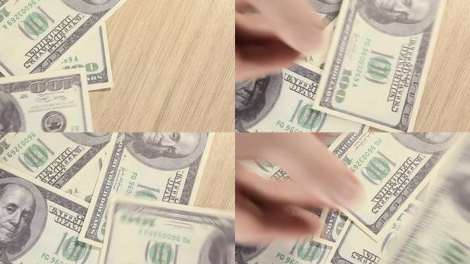 钞票木质桌面背景外国的钱