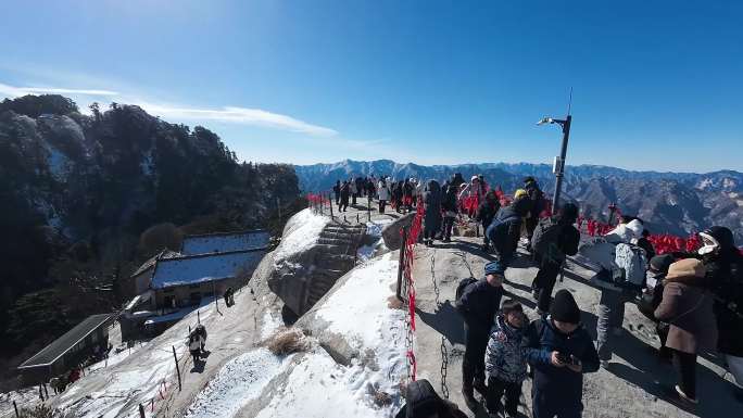 华山五岳华山  穿越机航拍