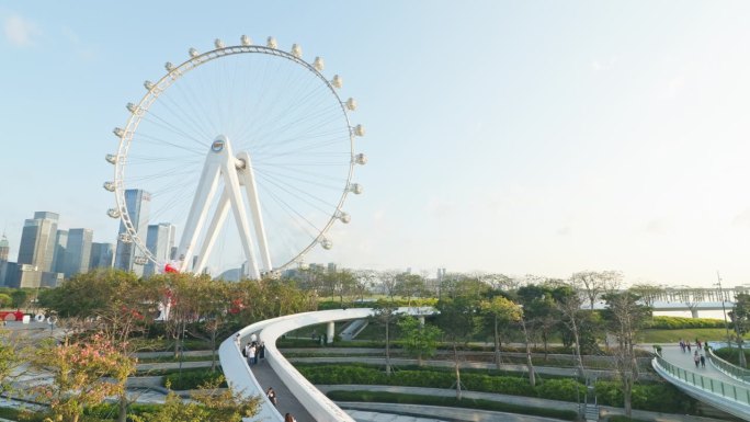 深圳前海CBD滨海文化公园湾区轻型摩天轮