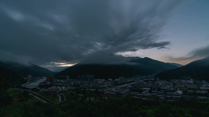 雅安市石棉县县城延时