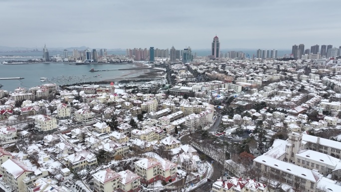 青岛雪景老城区-36