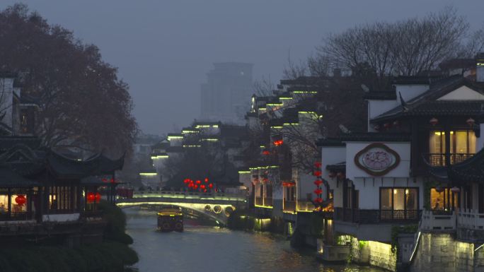 南京秦淮河夜景