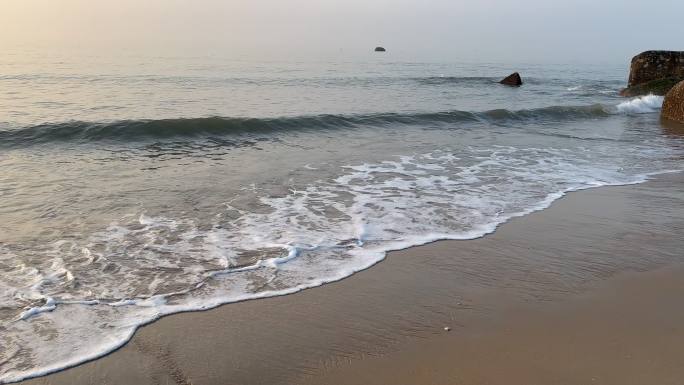 沙滩 海浪