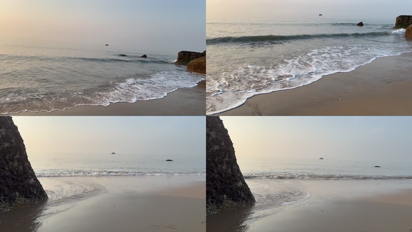 沙滩 海浪
