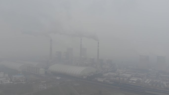 工厂污染烟尘环境