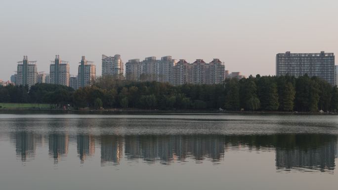 上海世纪公园湖面