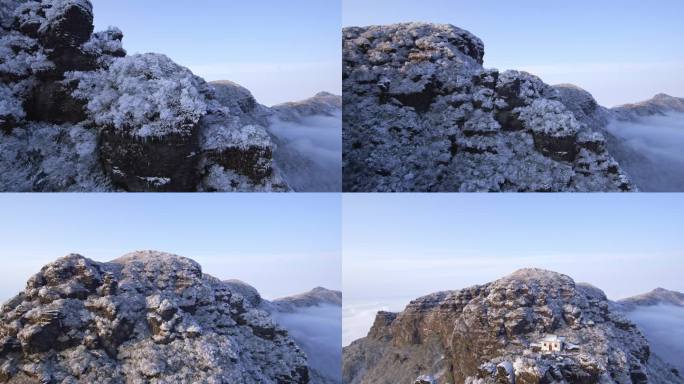 高山云海雪景仙境