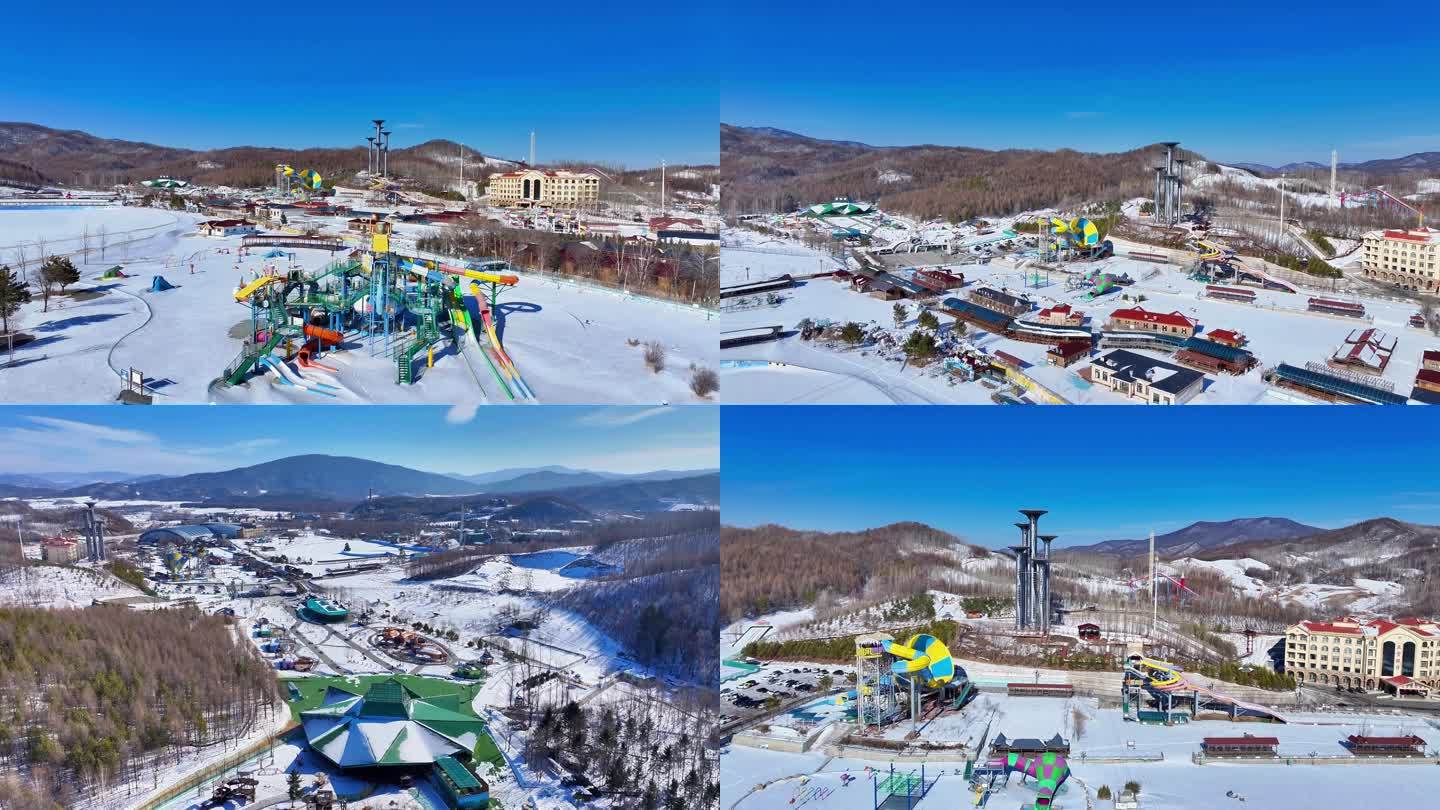 哈尔滨亚布力滑雪度假村雪山水世界