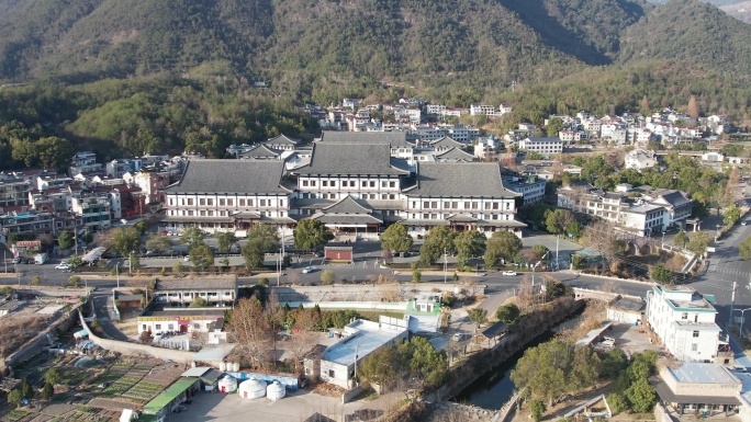 台州天台温泉山庄航拍