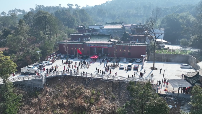 航拍利村碧玉禅寺