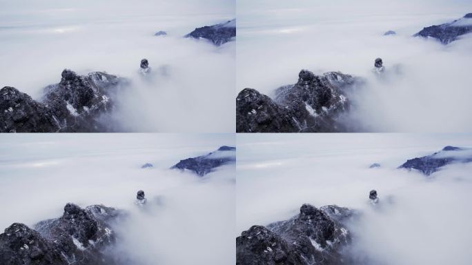 梵净山金顶雪景仙境