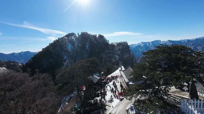 华山五岳华山  穿越机航拍