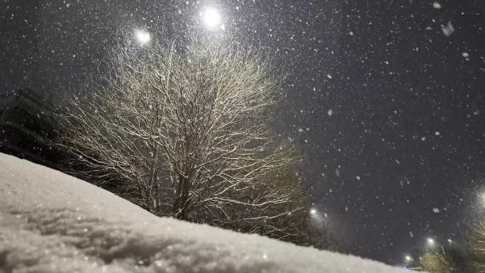 升格慢动作雪景