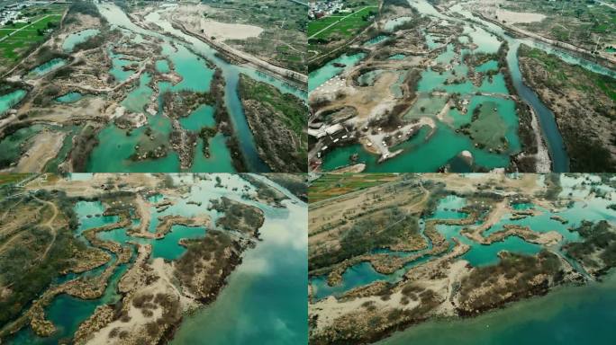 永嘉自然岛 湿地 蓝色的岛屿 干涸的岛屿