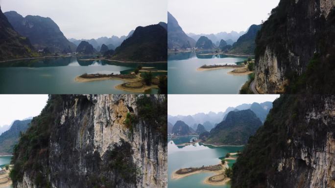 航拍广西山水