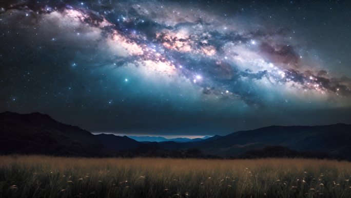 星空 银河 天空  延时大美新疆 阿勒泰