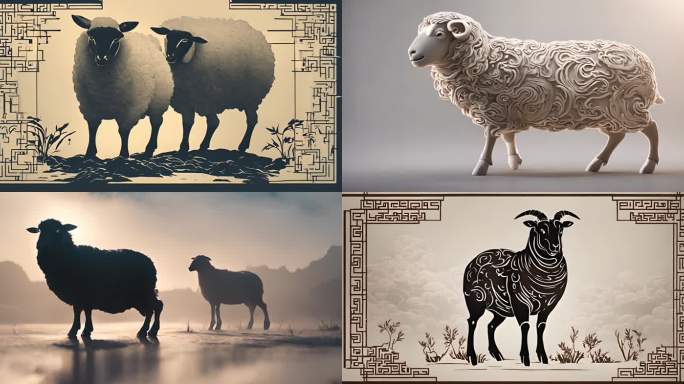 生肖属相羊养殖羊群
