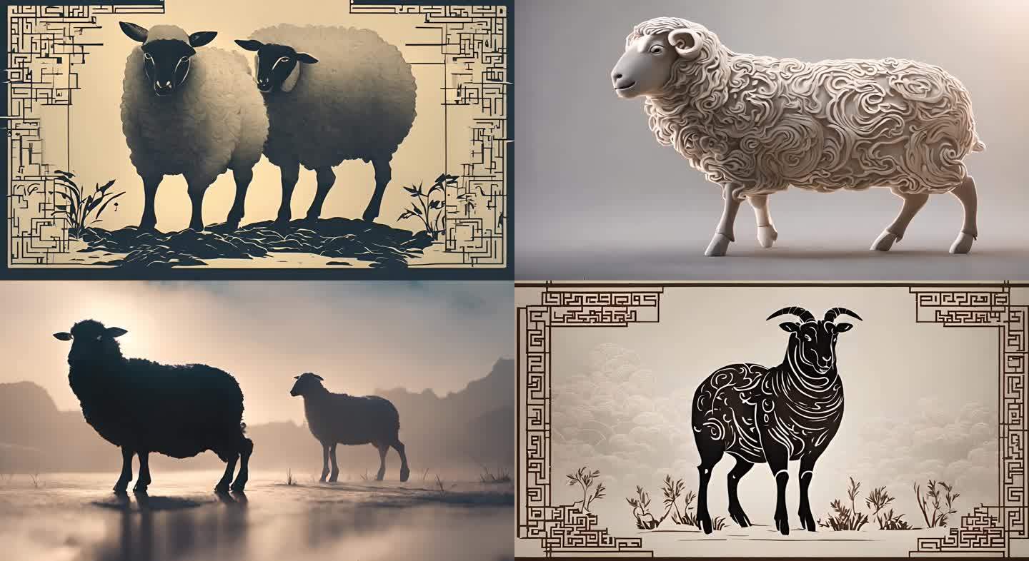 生肖属相羊养殖羊群