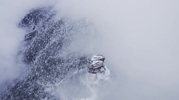 高山云海雪景仙境