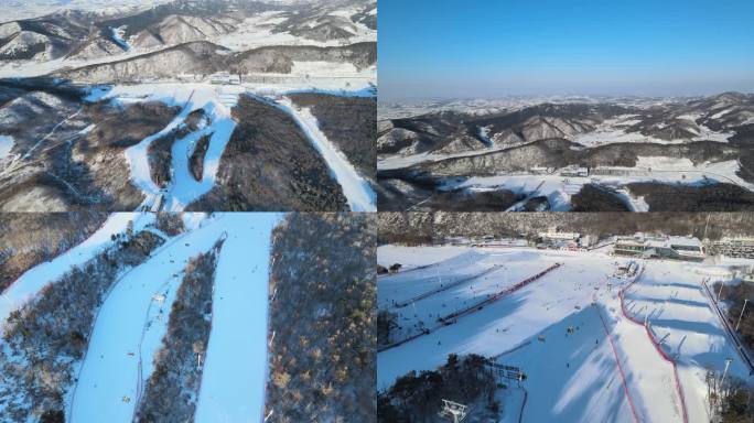 2024东北亚滑雪场 雪道人群 雪场风景