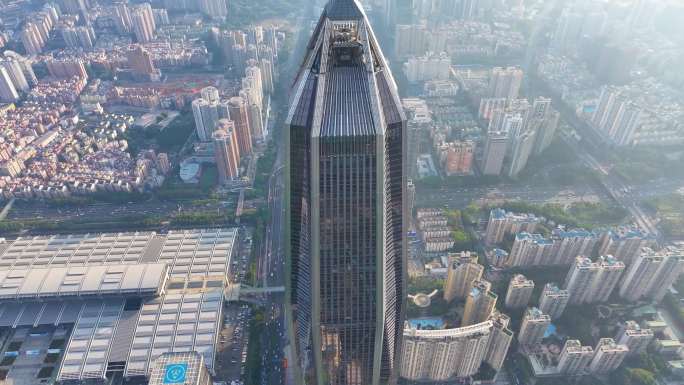平安金融中心大厦深圳航拍城市地标高楼大厦