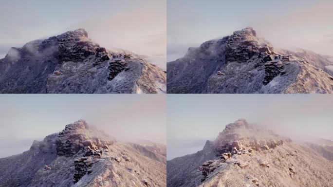 高山云海雪景仙境