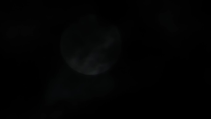 月亮月球云遮月