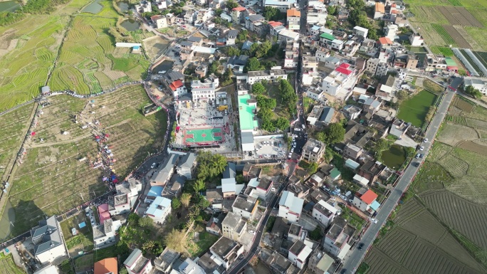 乡村大景  东源县追龙现场