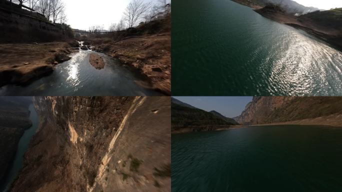 河流峡谷贴地飞行