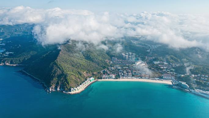 【4K】深圳海岸线山川云海延时大景