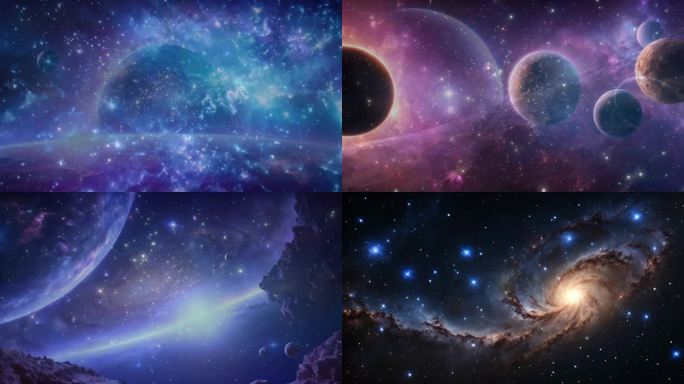 宇宙星云 4K宇宙星空星云穿梭