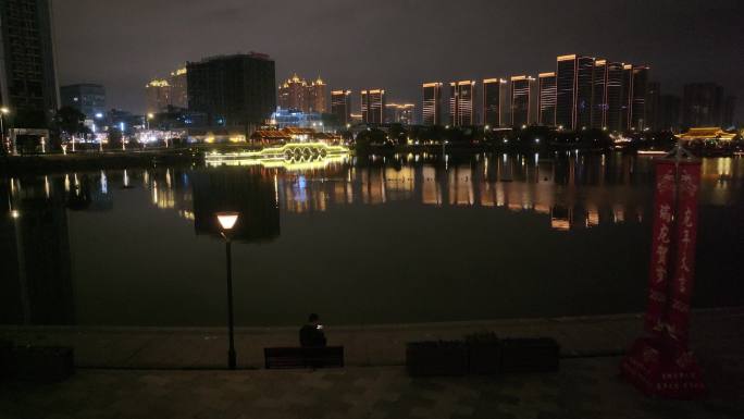 台州温岭九龙湖夜景