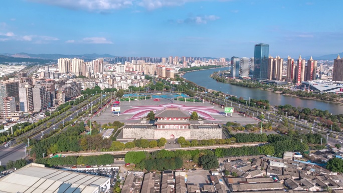 揭阳楼航拍延时