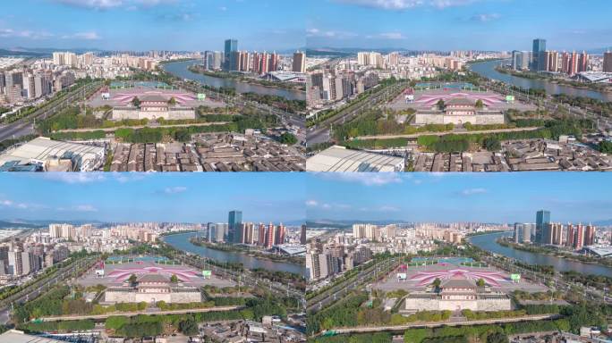 揭阳楼航拍延时