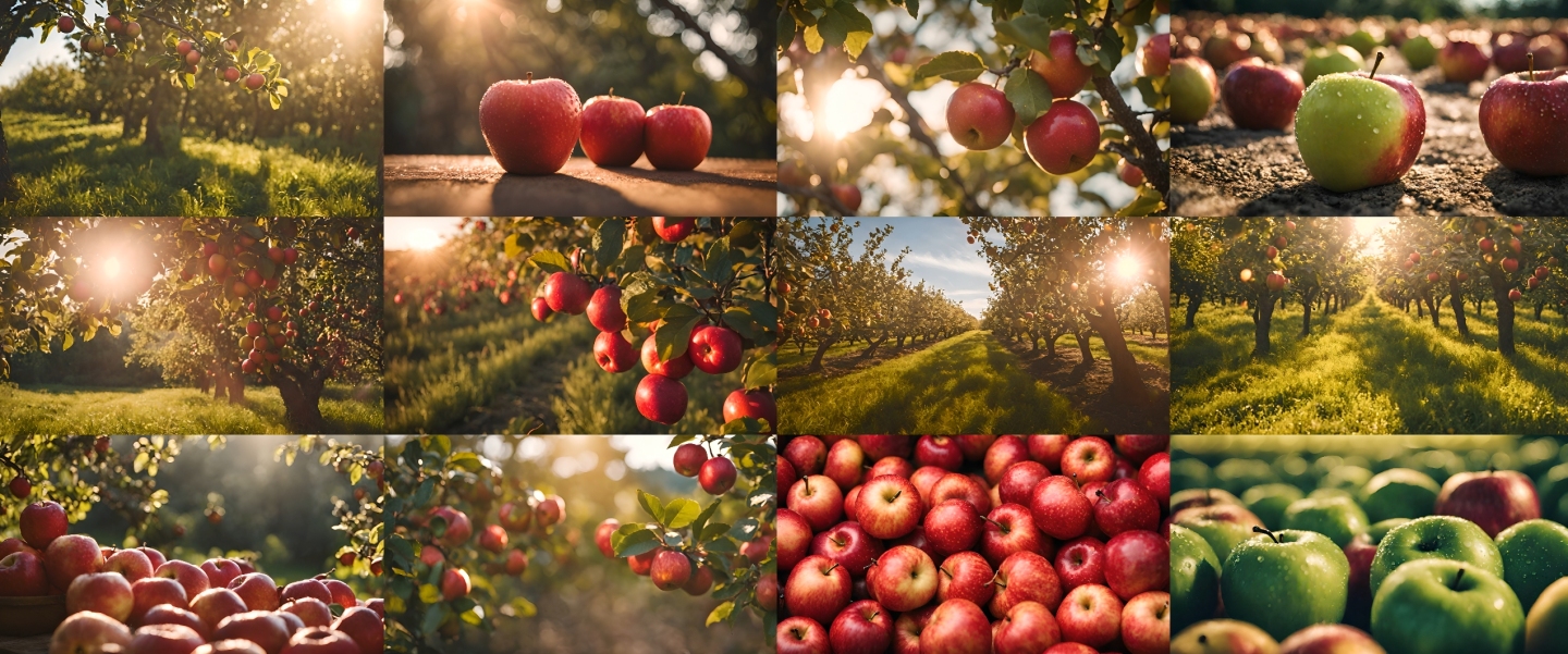 【4K高清】苹果、苹果树、苹果园空镜