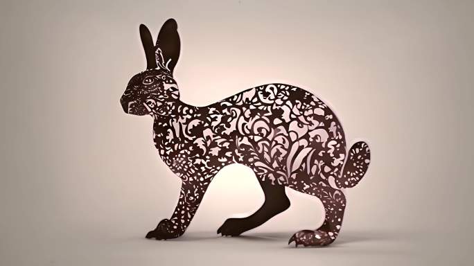 兔子剪影十二生肖