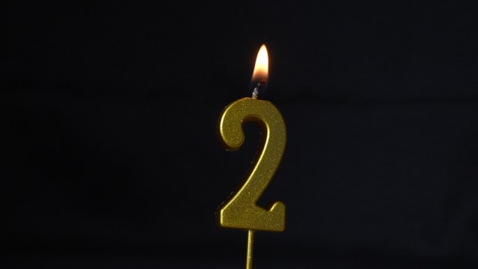 2024数字蜡烛点蜡烛蛋糕蜡烛