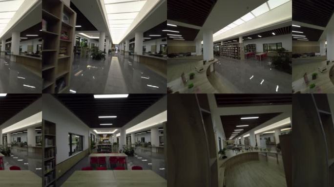 8K图书馆中穿行3D立体视频（左右格式）