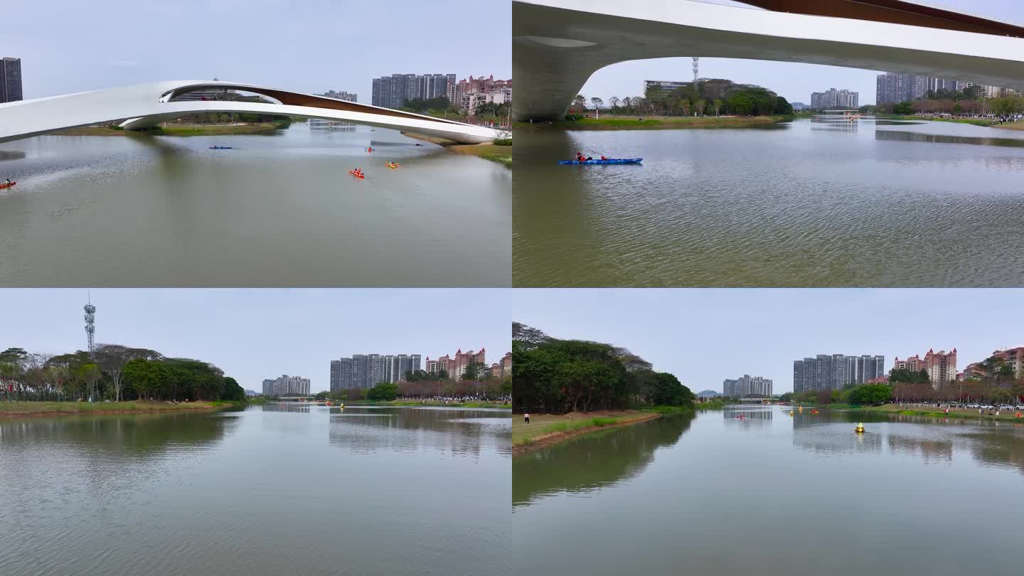 4K航拍广州南沙聚星桥7
