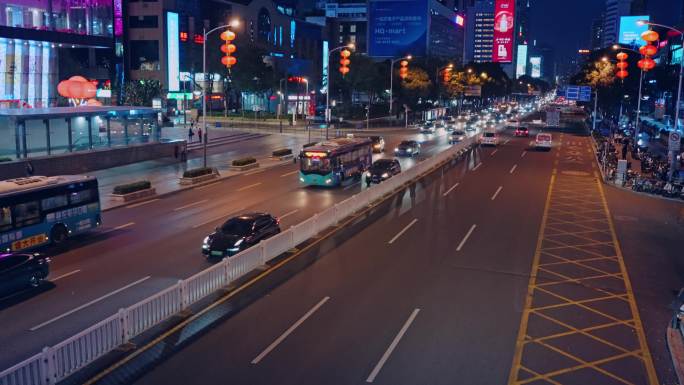 【正版素材】都市夜景城市夜景深圳2347