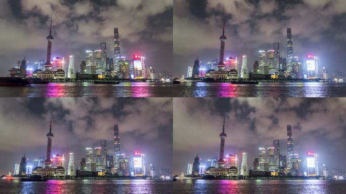 上海外滩夜景延时