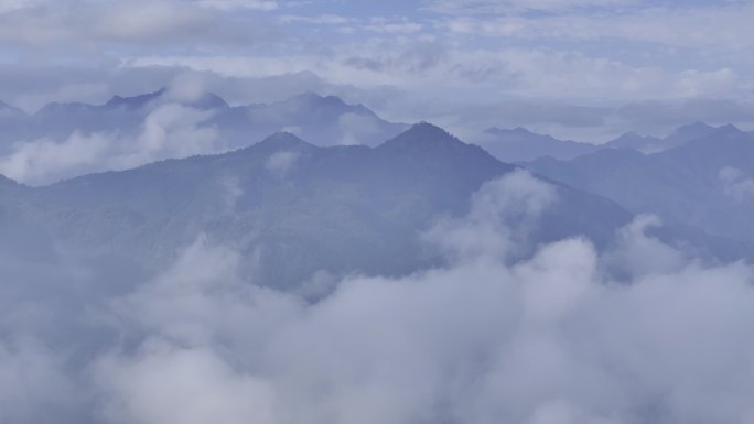 高山云海山川电力国家电网云海航拍工业发展