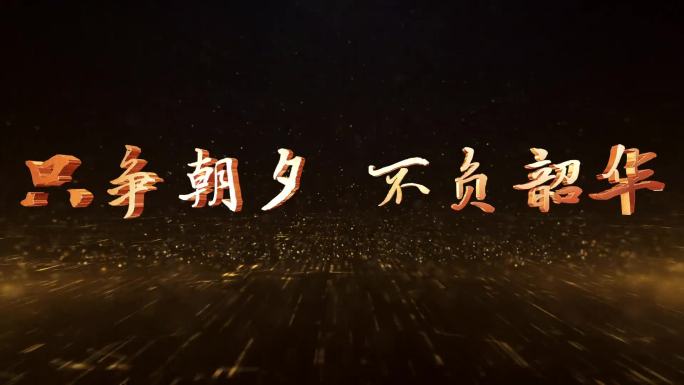 【原创】金色三维标题模版