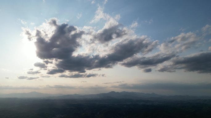 天空云空镜背景实拍素材