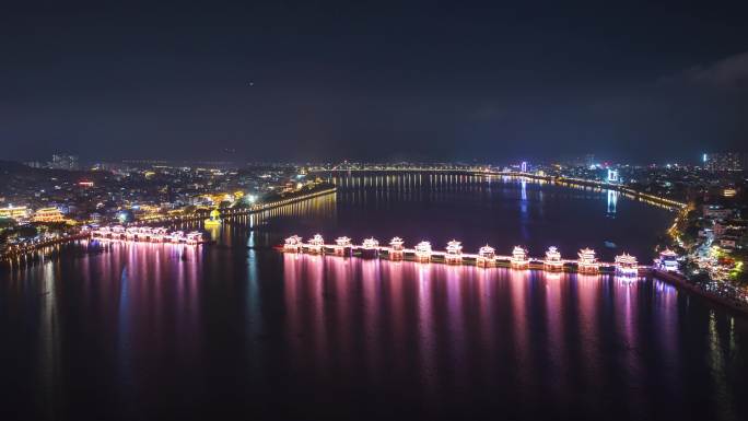 潮州广济桥夜景