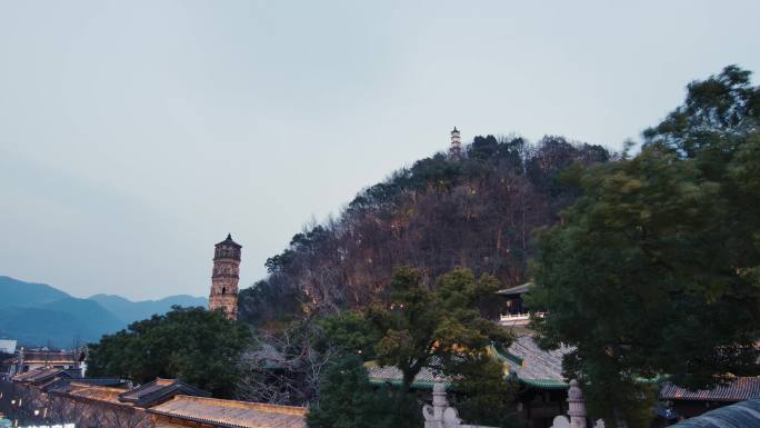 紫阳街夜景街道延时日转夜