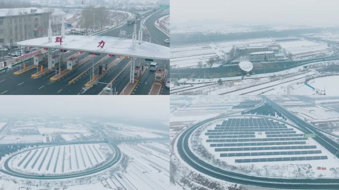 雪天太阳能电池板 太阳能发电