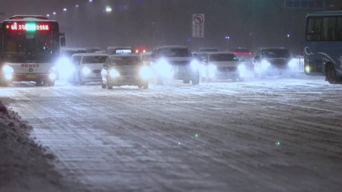 雪天城市交通出行